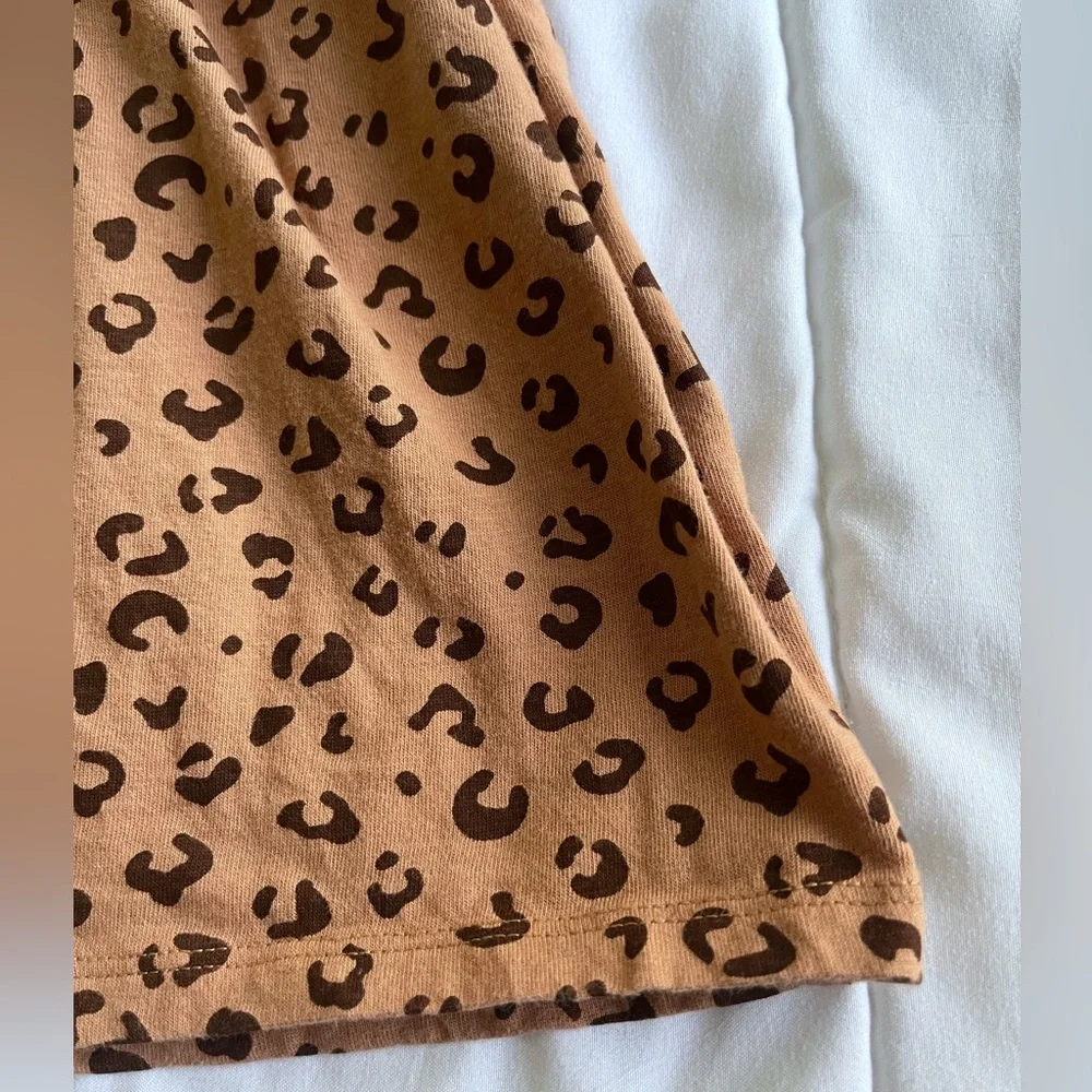 Old Navy Toddler Tan Leopard Print Long Sleeve Swing Dress size 5t/6 - Picture 4 of 7